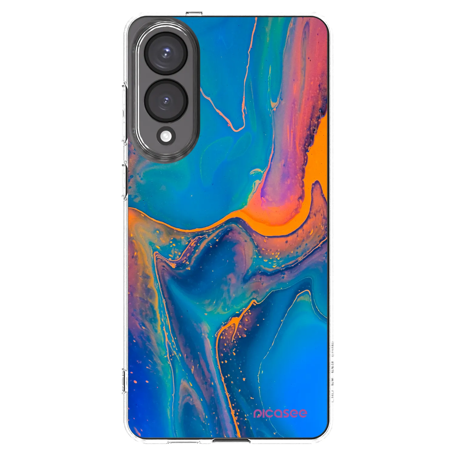 Picasee silikonový průhledný obal pro Samsung Galaxy S25 Edge 5G - Rainbow