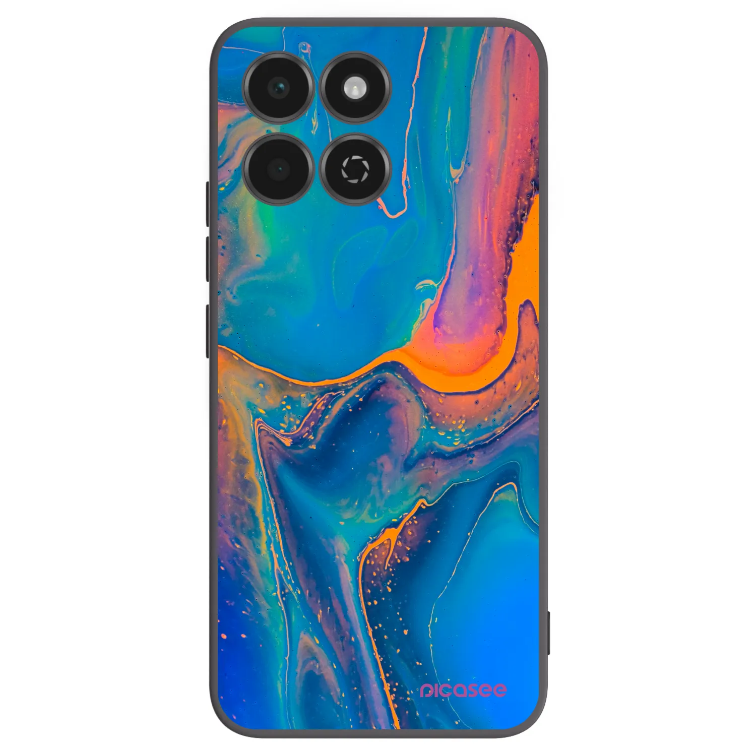Picasee silikonový černý obal pro Honor 200 Smart 5G - Rainbow