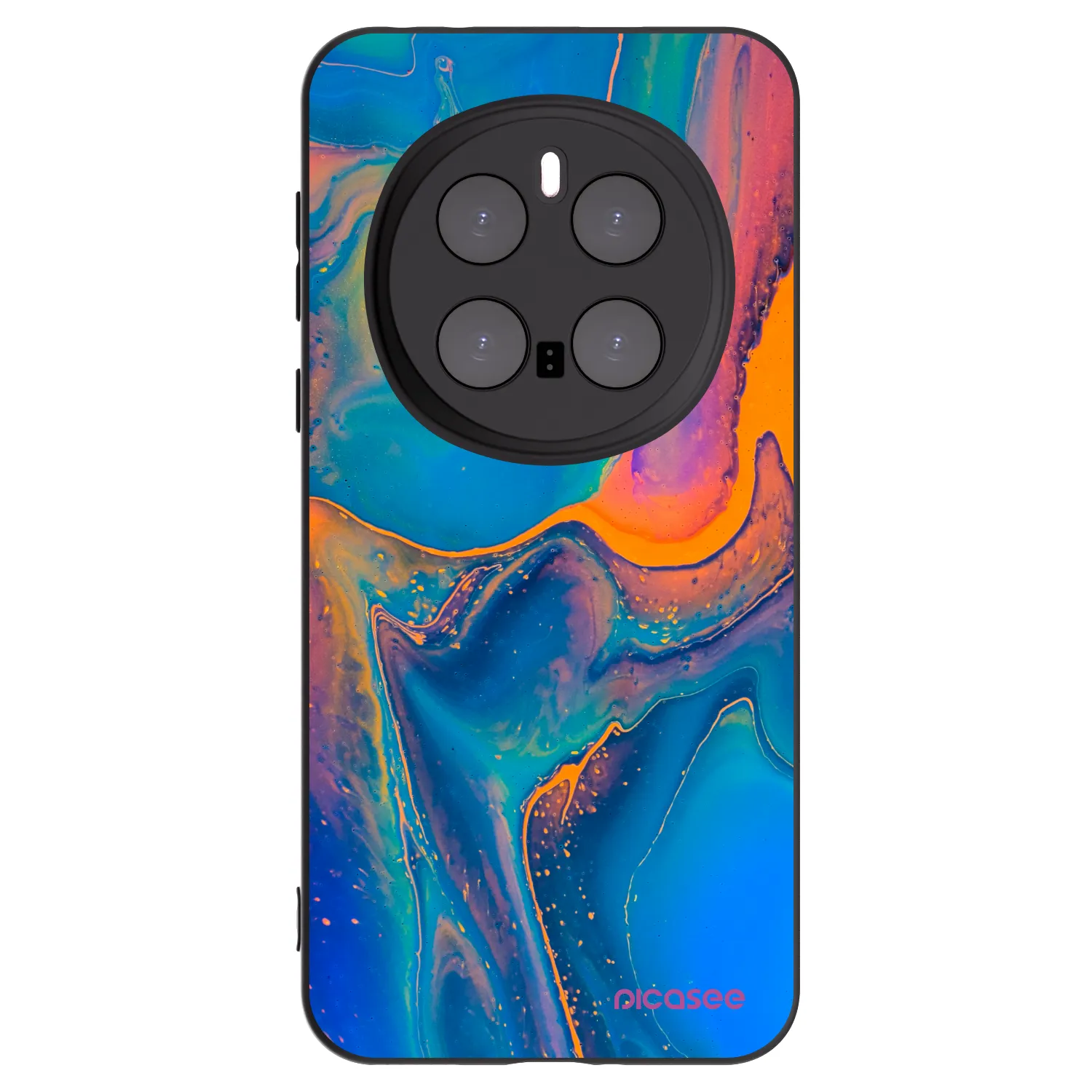 Picasee silikonový černý obal pro Honor Magic7 Pro 5G - Rainbow