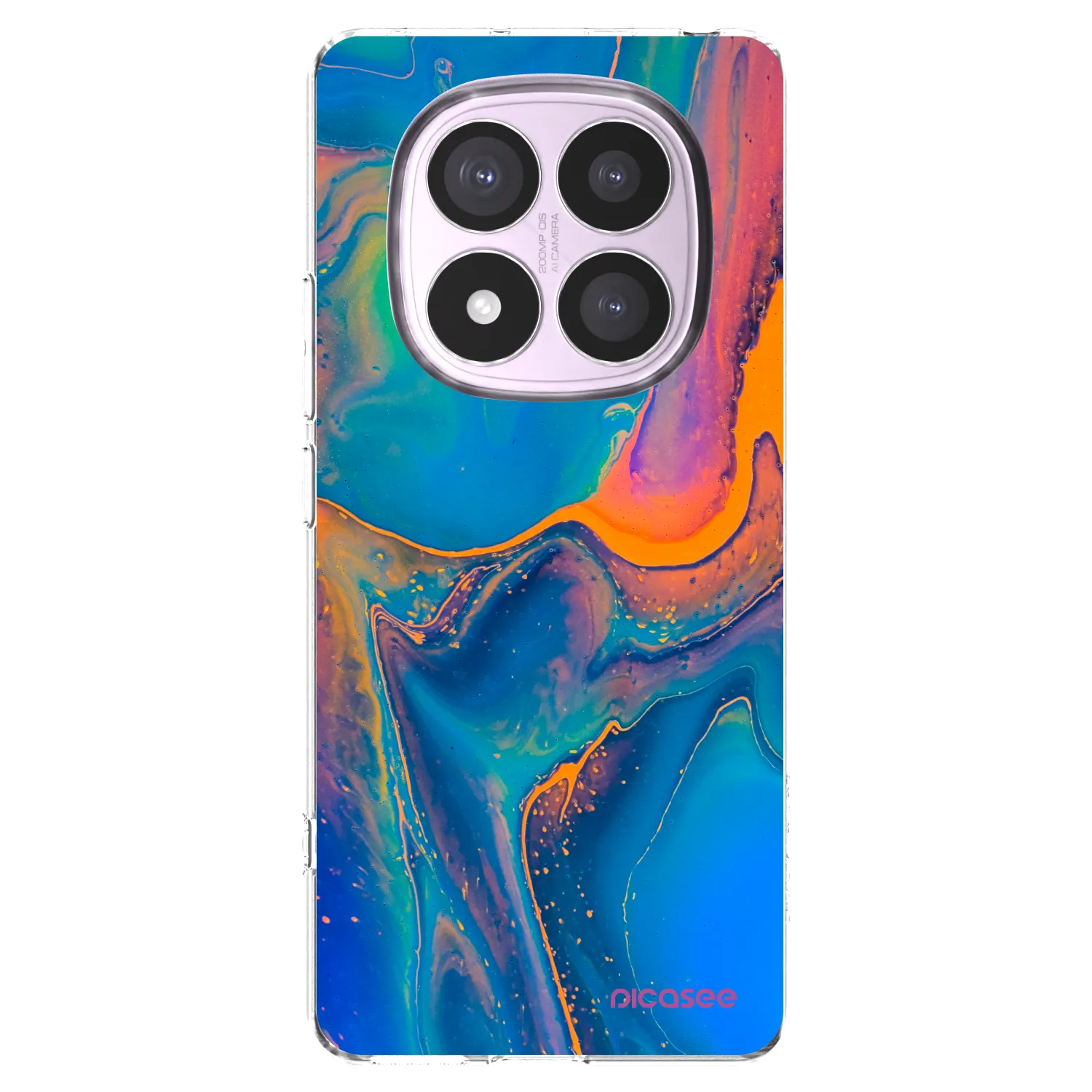 Picasee silikonový průhledný obal pro Xiaomi Redmi Note 14 Pro 4G - Rainbow