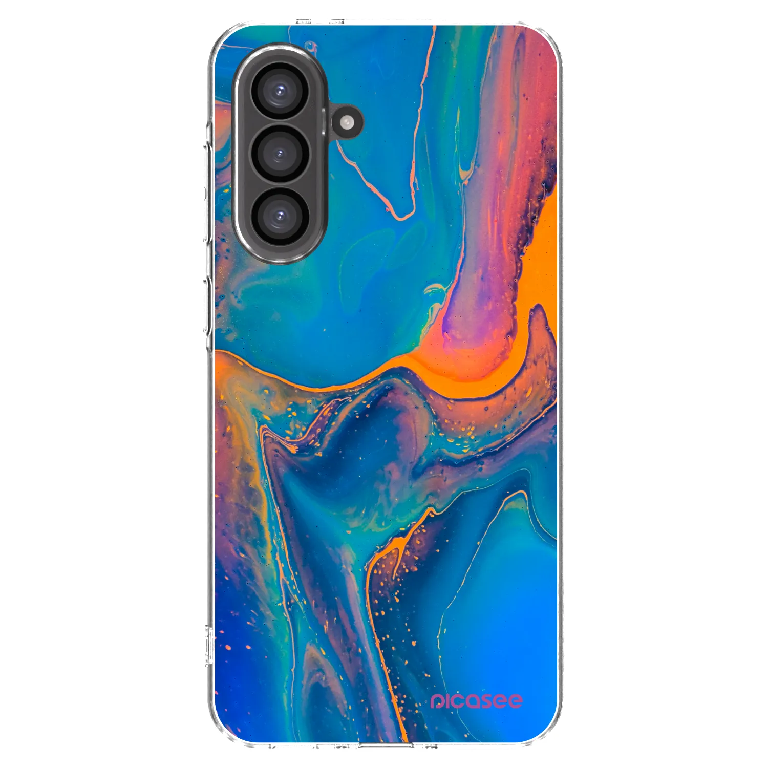 Picasee silikonový průhledný obal pro Samsung Galaxy A36 5G - Rainbow