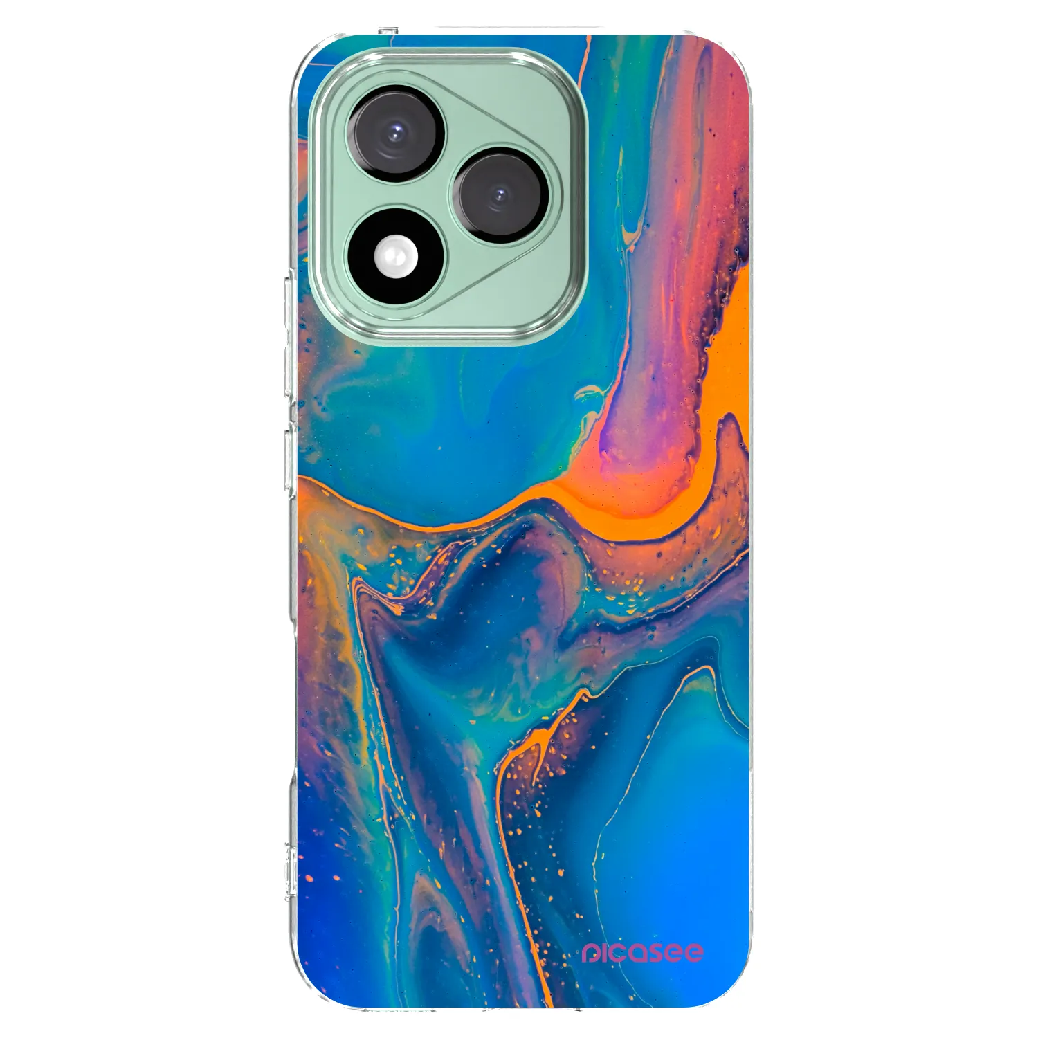 Picasee silikonový průhledný obal pro Honor 400 Lite 5G - Rainbow