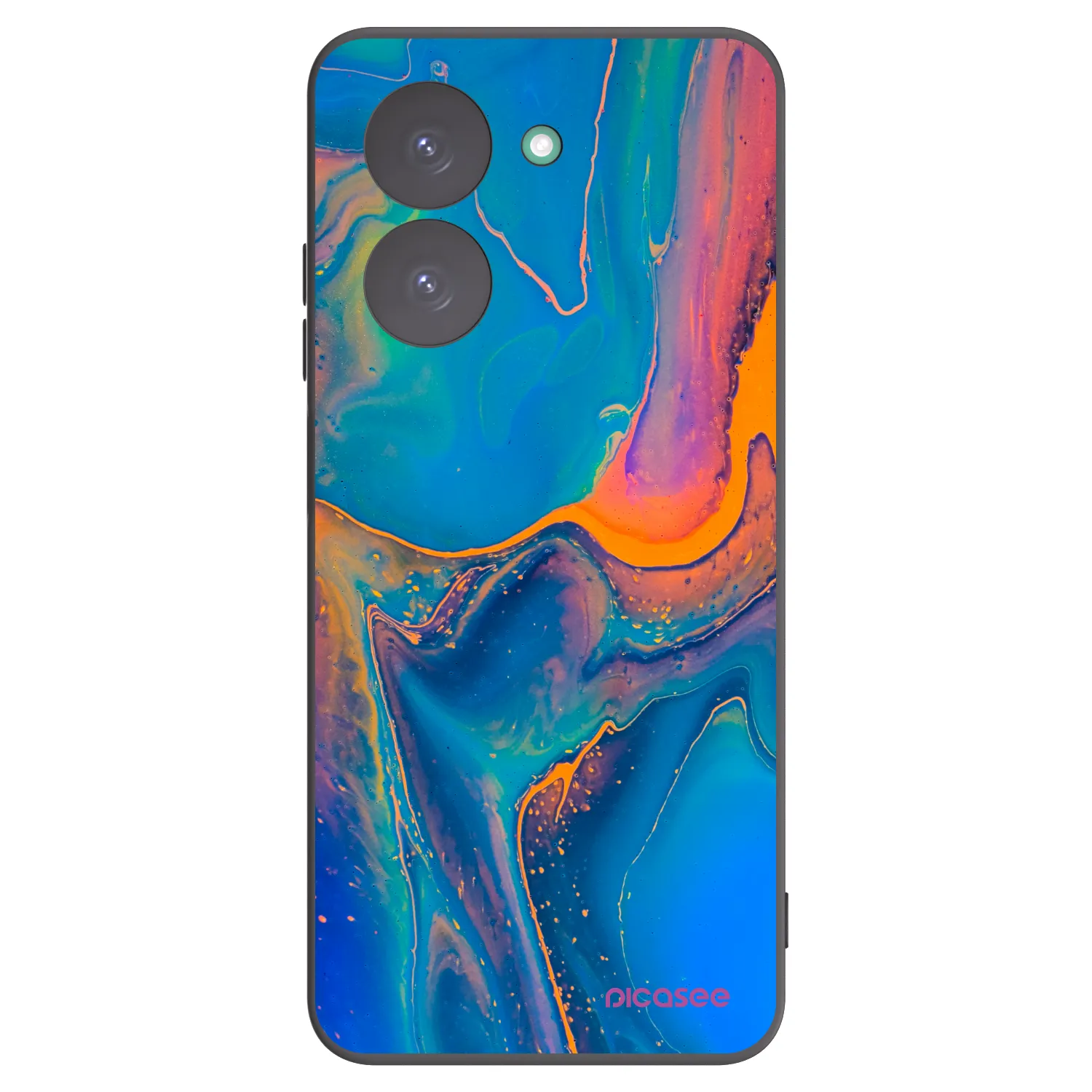Picasee silikonový černý obal pro Xiaomi Redmi A5 - Rainbow