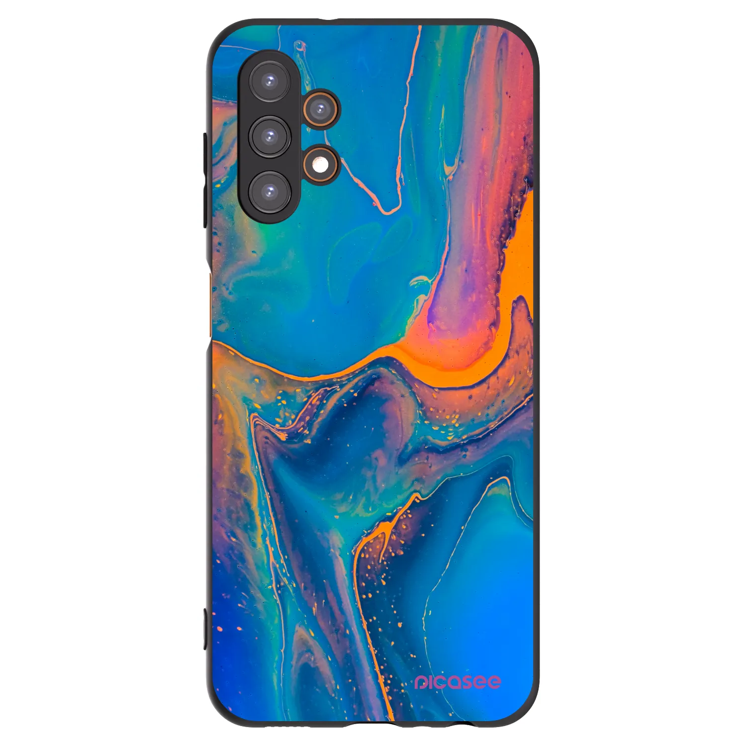 Picasee silikonový černý obal pro Samsung Galaxy A13 5G - Rainbow