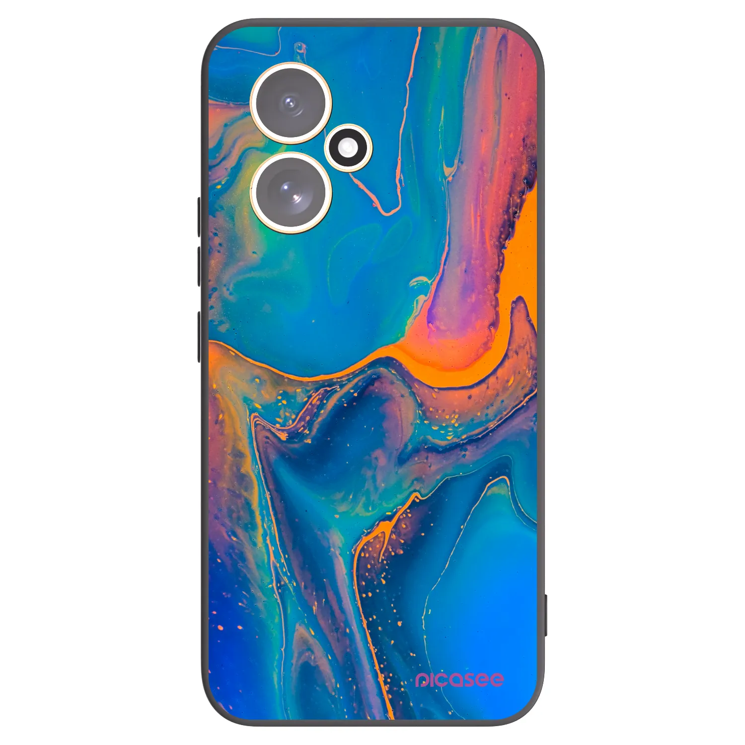 Picasee silikonový černý obal pro Honor 400 5G - Rainbow