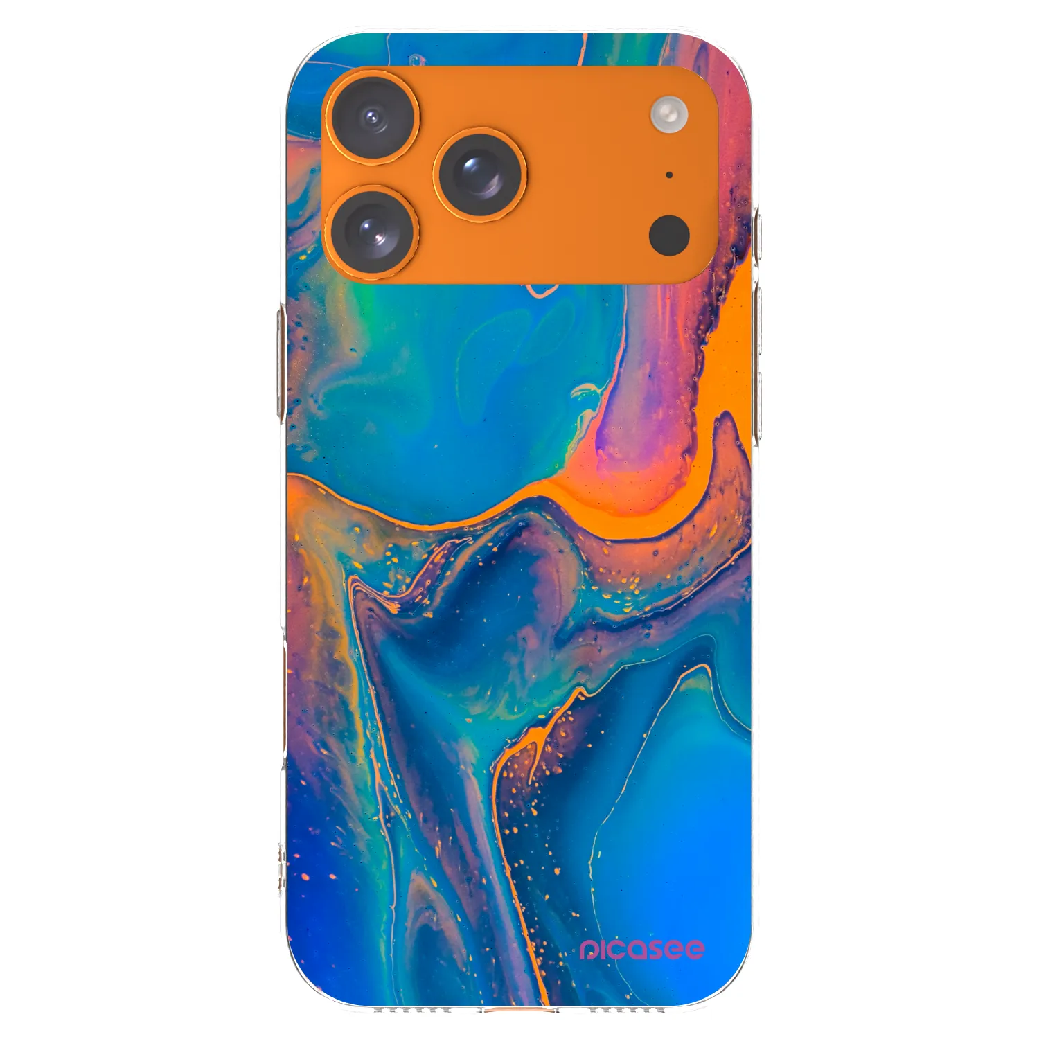 Picasee silikonový průhledný obal pro Apple iPhone 17 Pro Max - Rainbow
