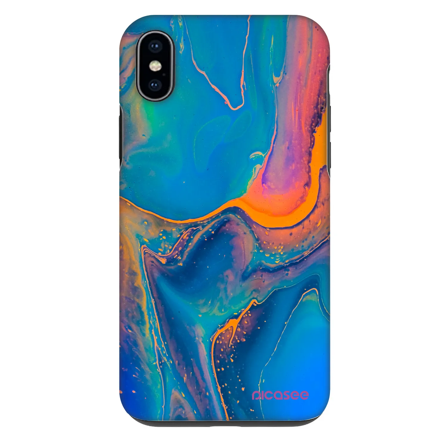 Picasee Fashion Case pro Apple iPhone XS Max - Rainbow