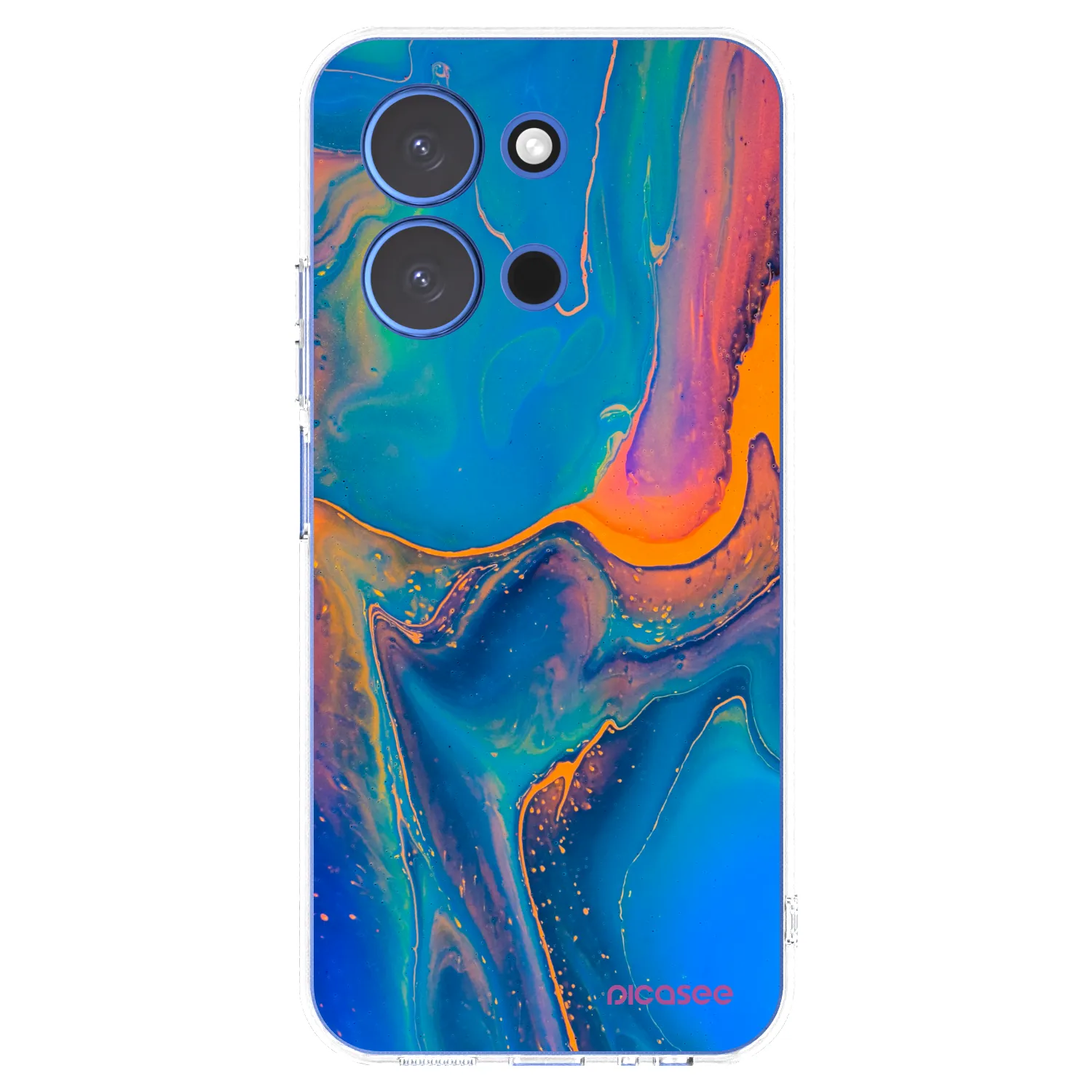 Picasee silikonový průhledný obal pro Xiaomi Redmi 15C 4G - Rainbow
