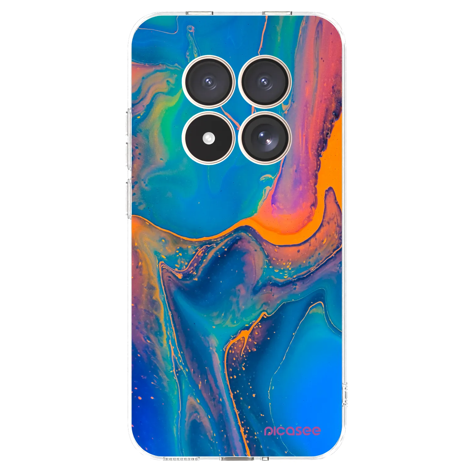 Picasee silikonový průhledný obal pro Xiaomi Redmi Note 15 Pro 4G - Rainbow