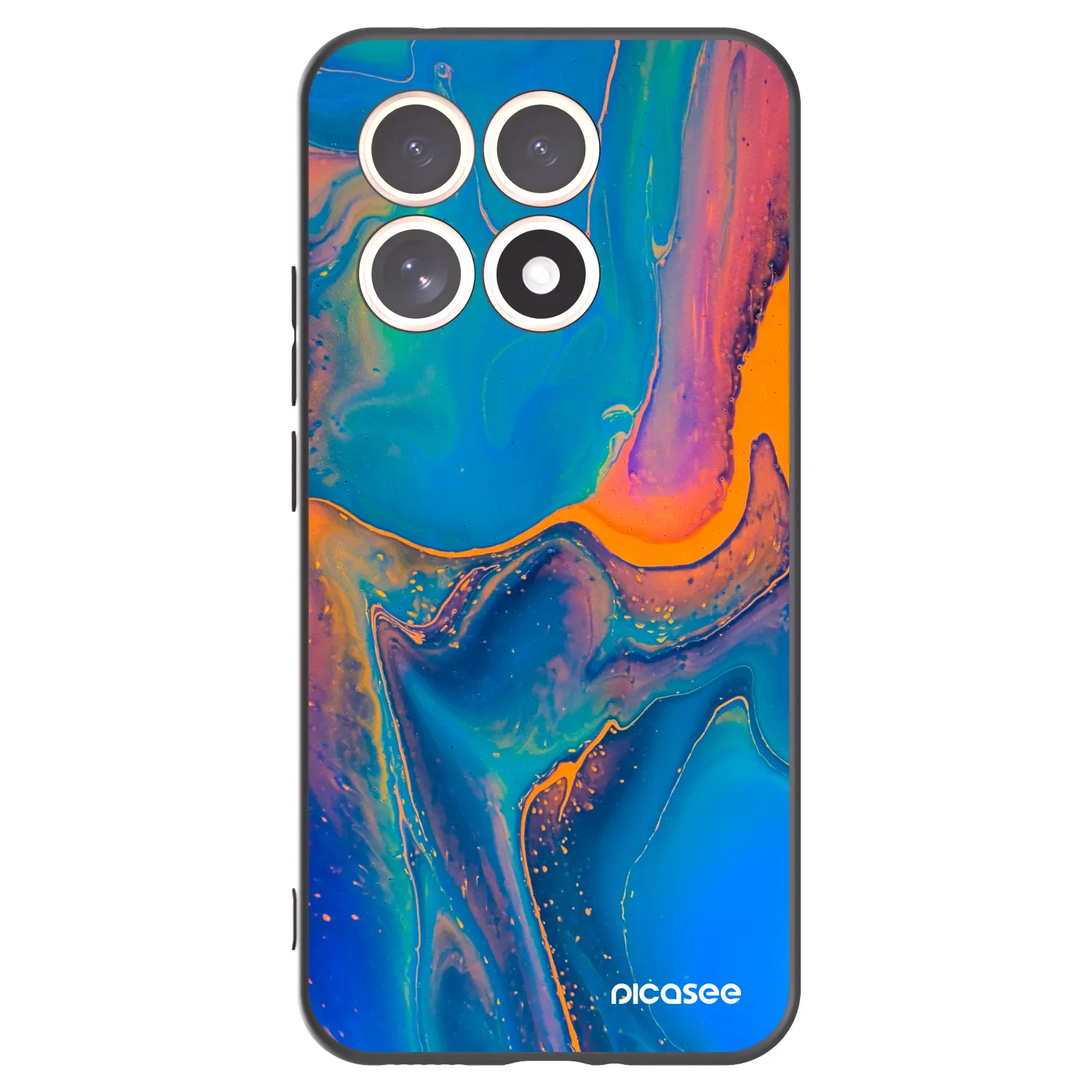 Picasee silikonový černý obal pro Xiaomi 15T - Rainbow