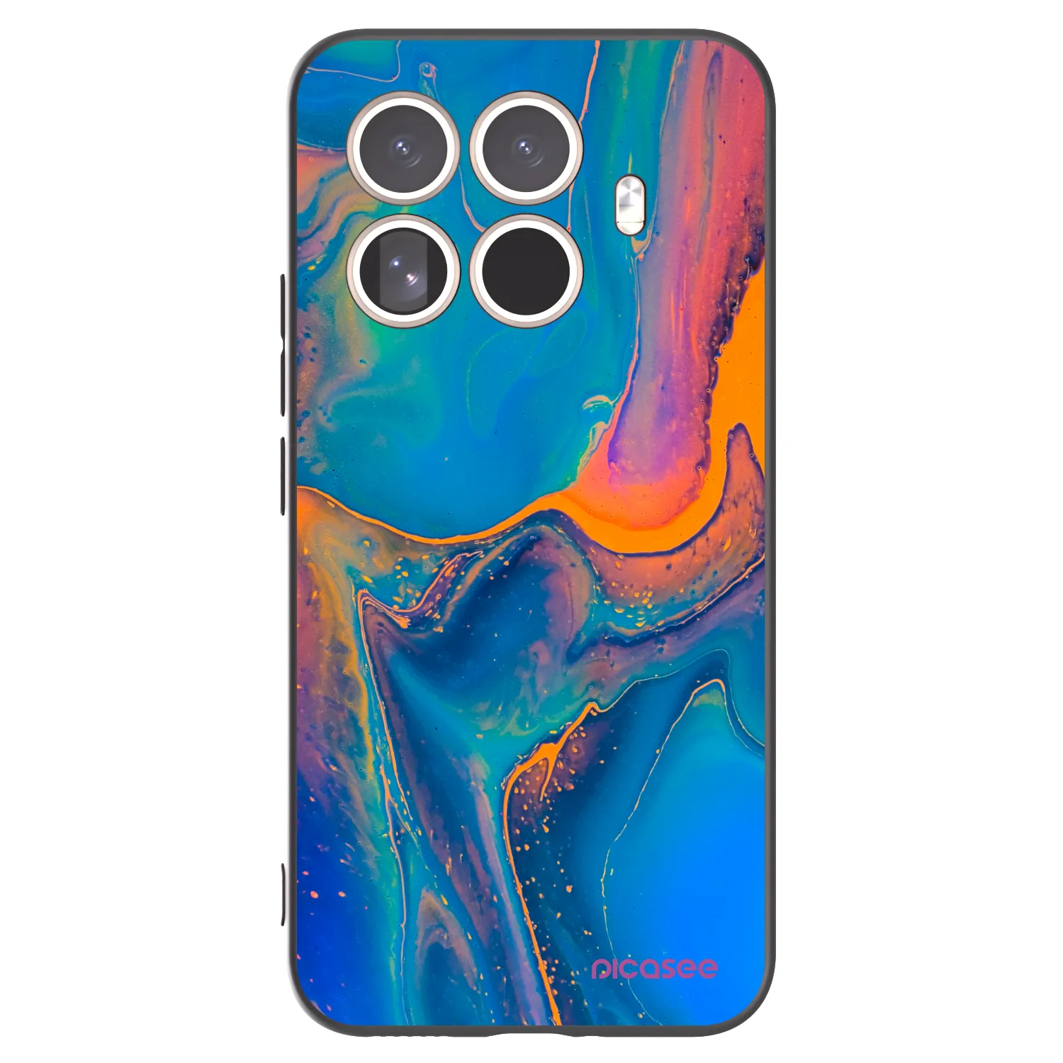 Picasee silikonový černý obal pro Xiaomi 15T Pro - Rainbow