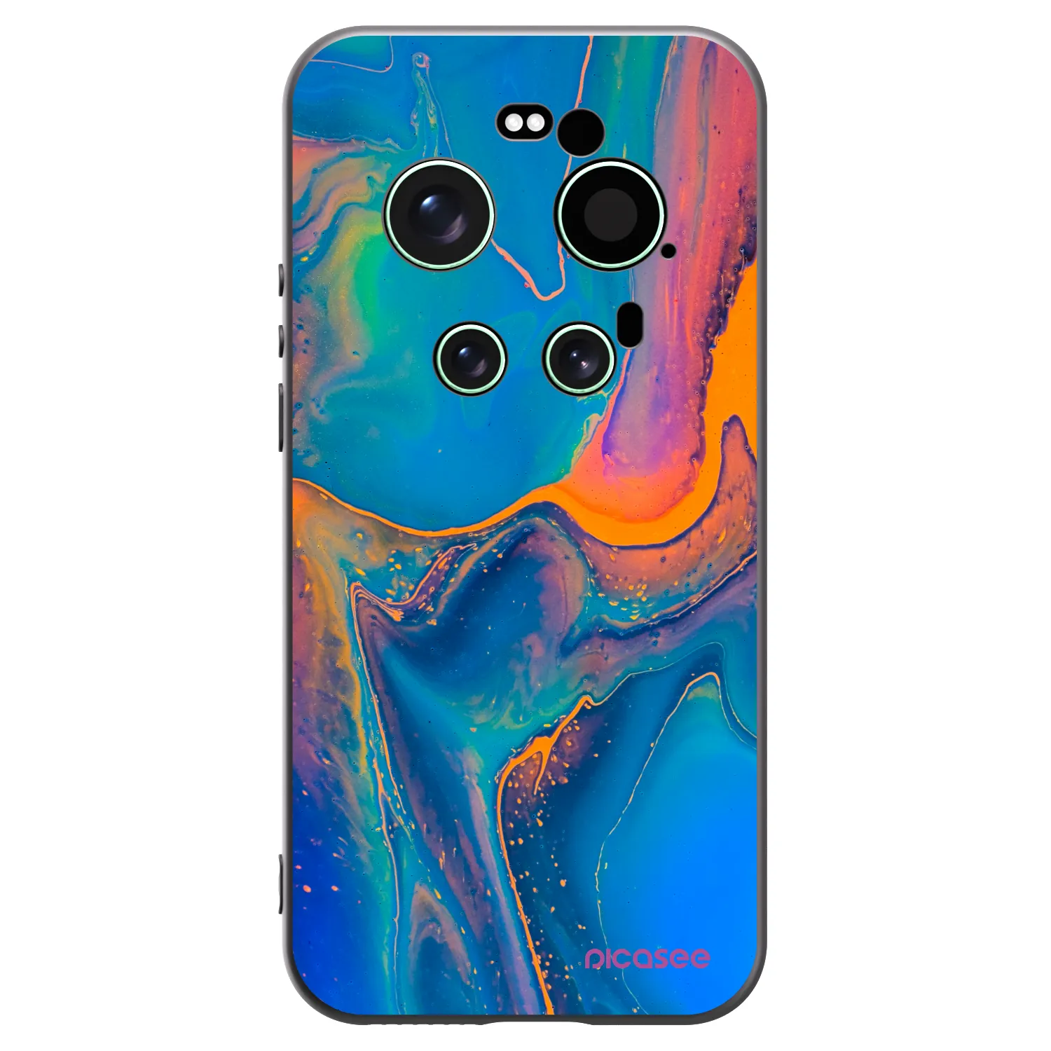 Picasee silikonový černý obal pro Xiaomi 17 Ultra - Rainbow