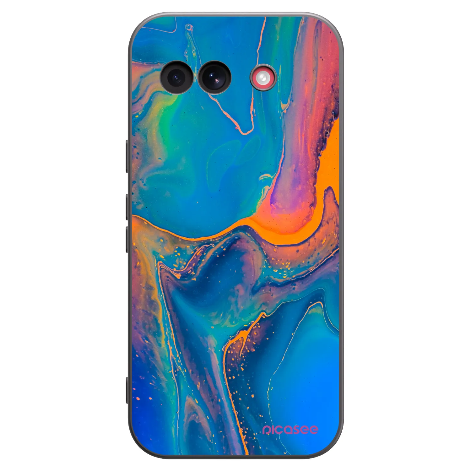 Picasee silikonový černý obal pro Google Pixel 10a - Rainbow