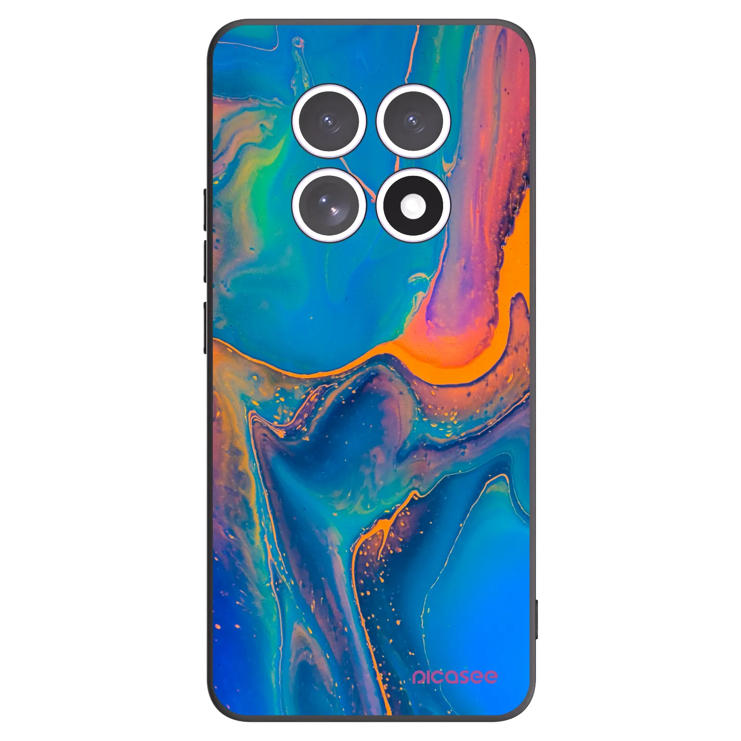 Picasee silikonový černý obal pro Xiaomi Redmi Note 15 5G - Rainbow