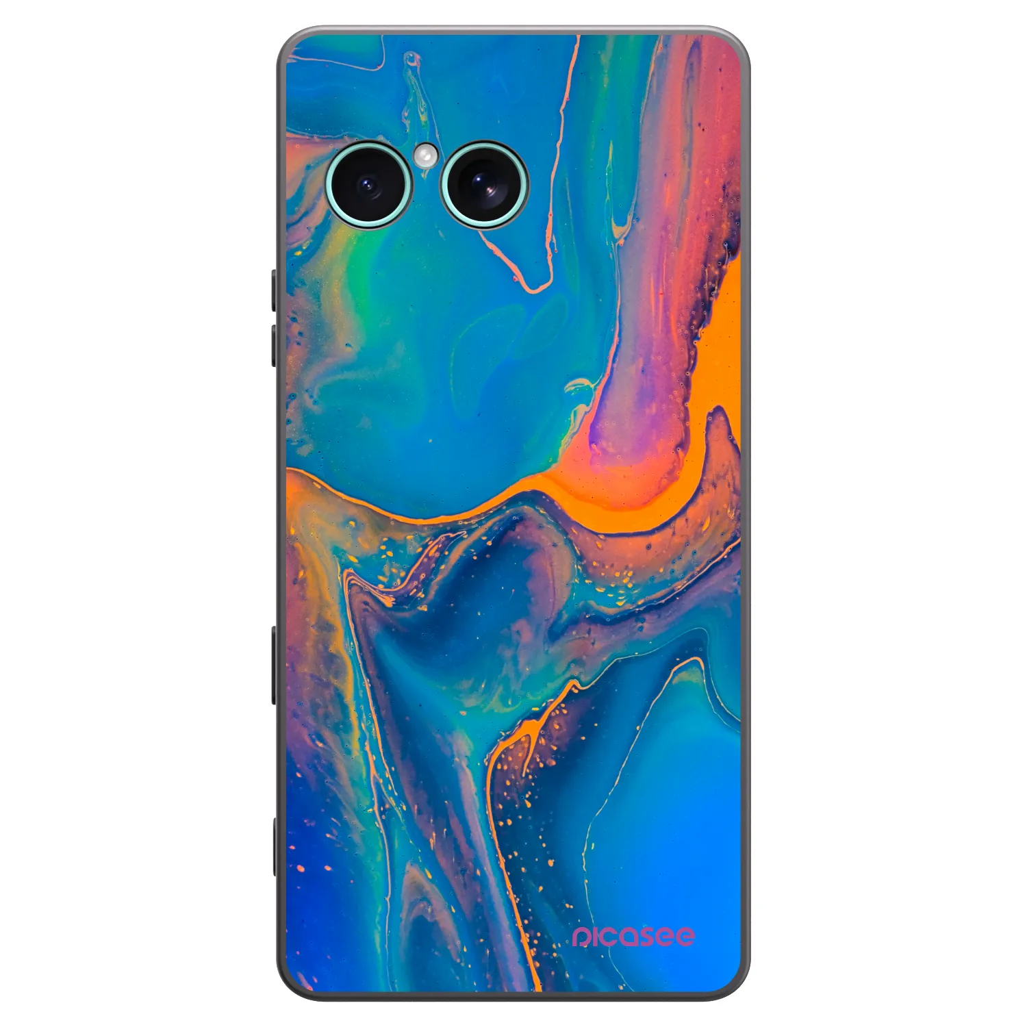 Picasee silikonový černý obal pro Sony Xperia 10 VII - Rainbow