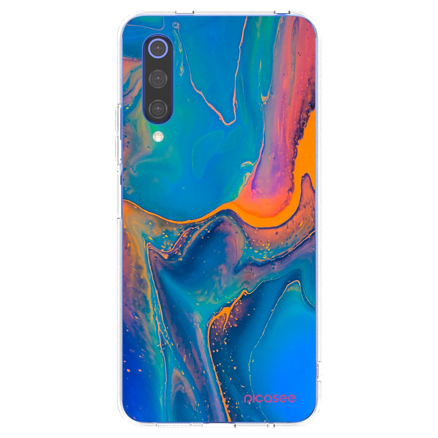 Picasee silikonový průhledný obal pro Xiaomi Mi 9 SE - Rainbow