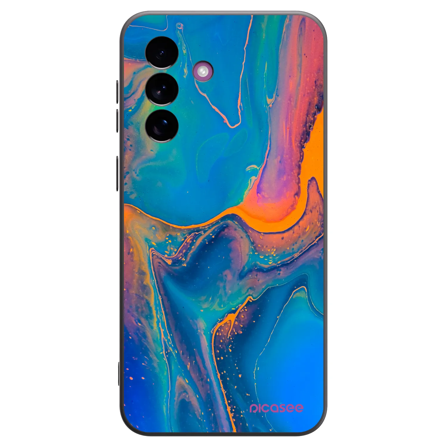 Picasee silikonový černý obal pro Samsung Galaxy A37 - Rainbow