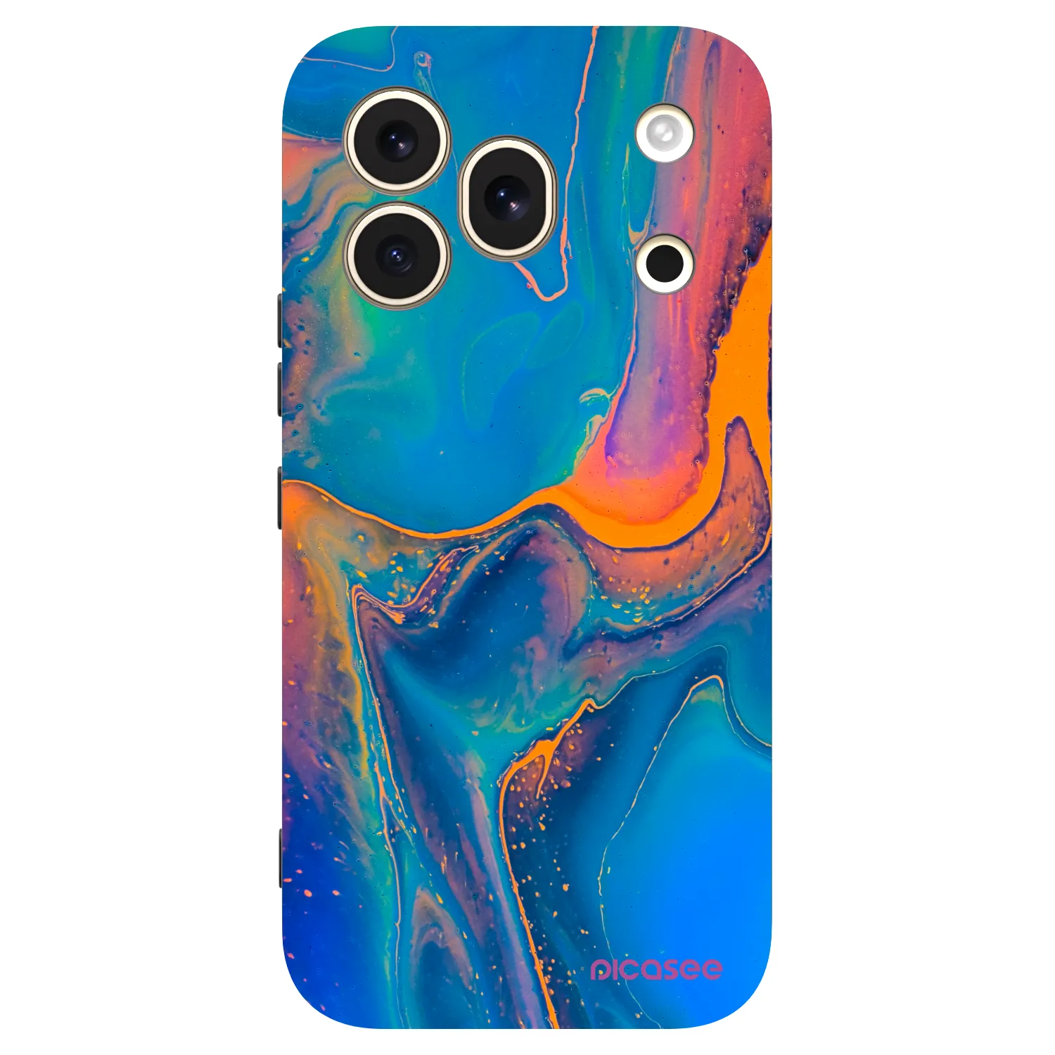 Picasee silikonový černý obal pro Honor 600 Pro - Rainbow