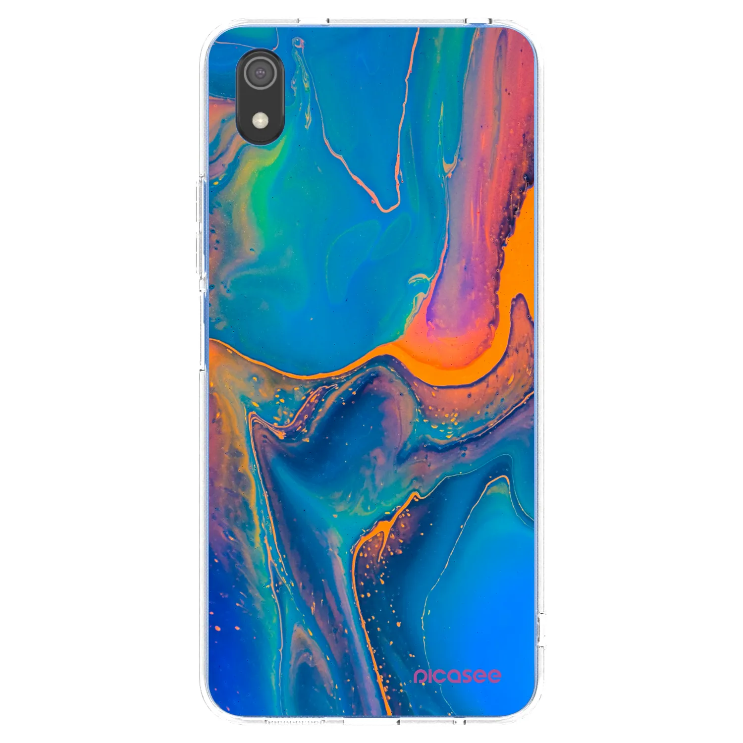Picasee silikonový průhledný obal pro Xiaomi Redmi 7A - Rainbow
