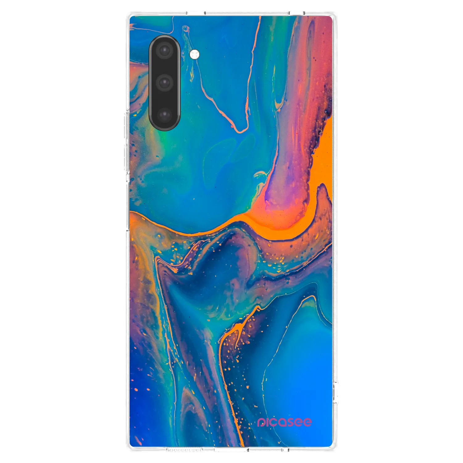 Picasee silikonový průhledný obal pro Samsung Galaxy Note 10 N970F - Rainbow