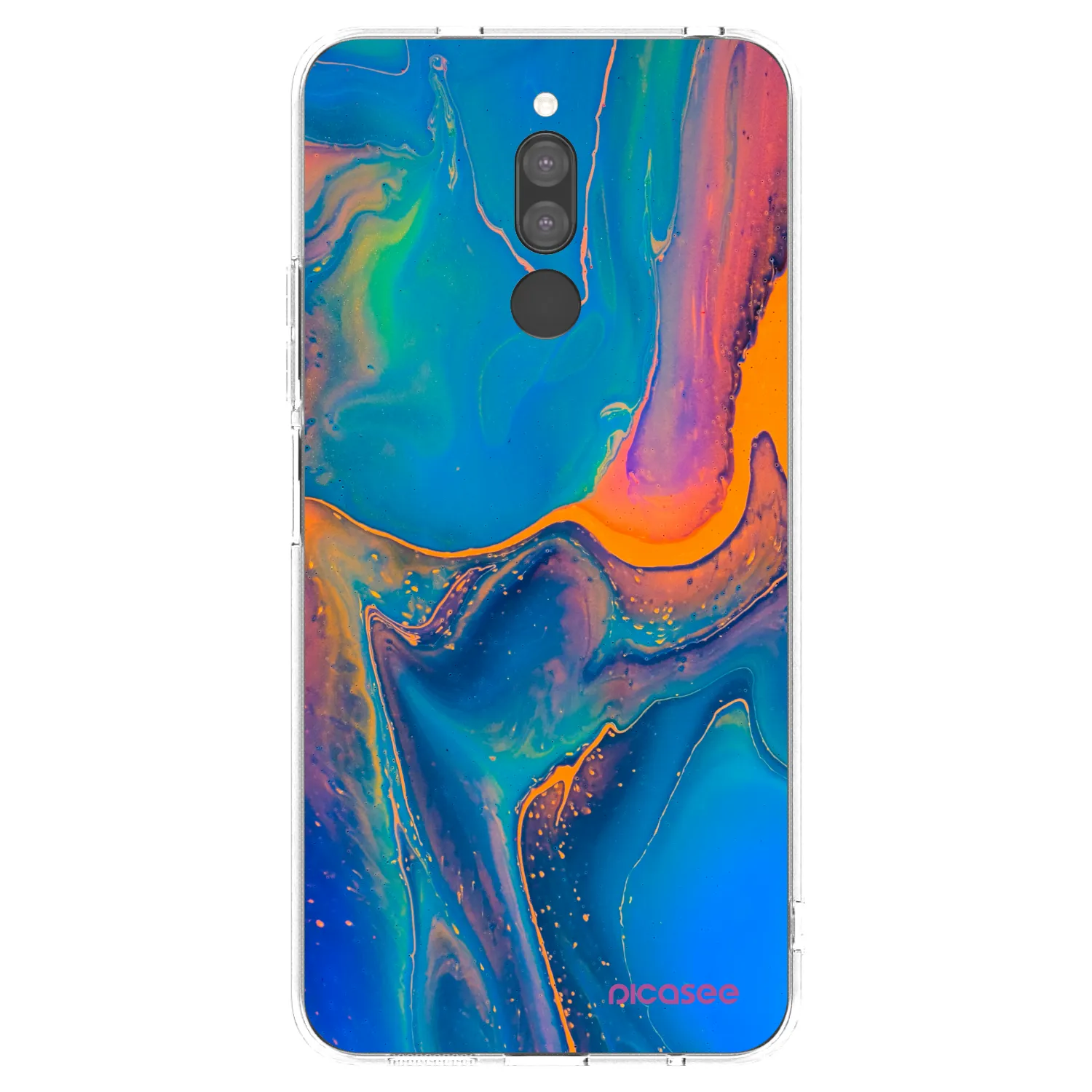 Picasee silikonový průhledný obal pro Xiaomi Redmi 8 - Rainbow