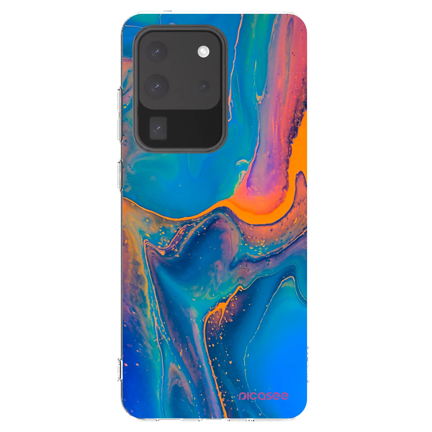 Picasee silikonový průhledný obal pro Samsung Galaxy S20 Ultra 5G G988F - Rainbow