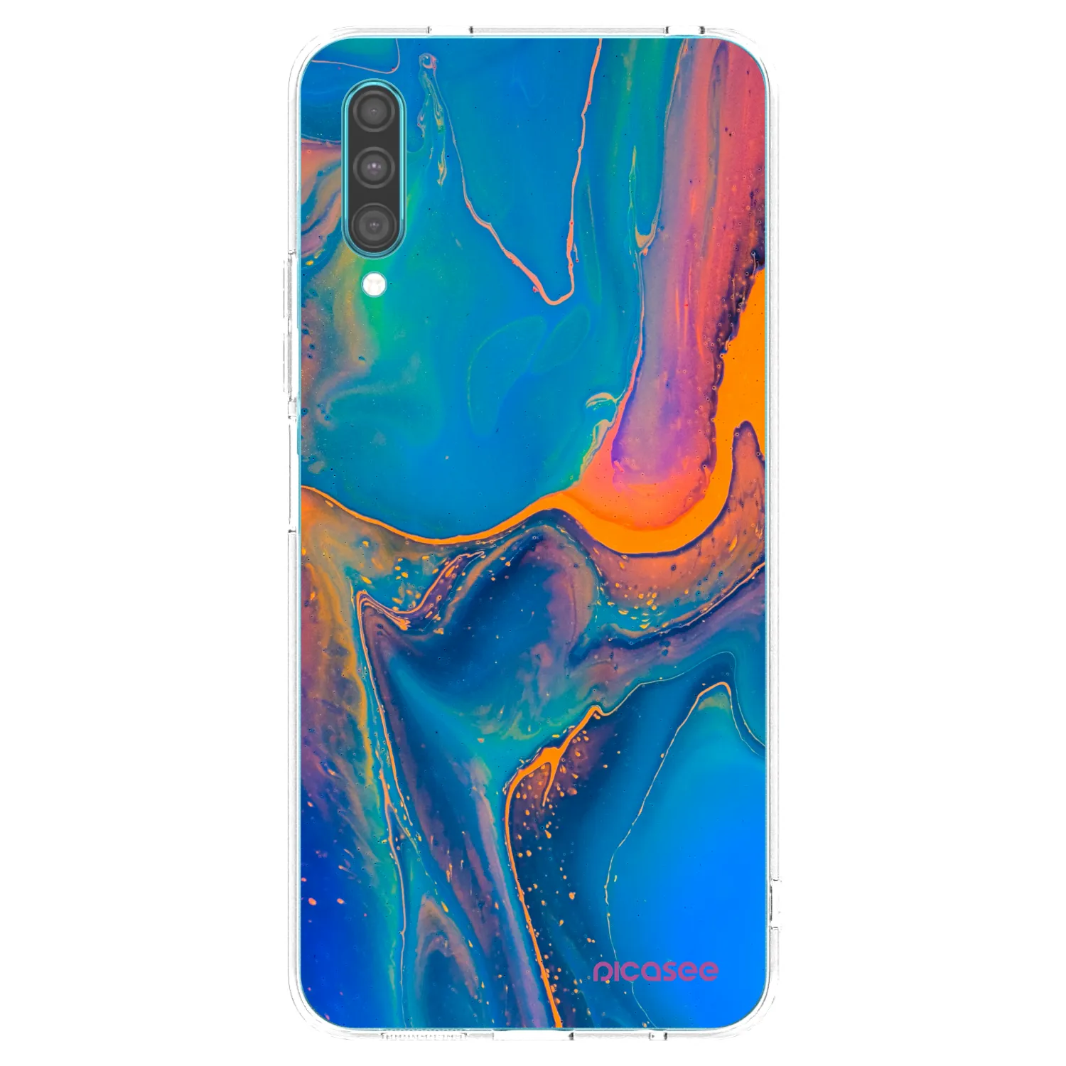 Picasee silikonový průhledný obal pro Samsung Galaxy A30s A307F - Rainbow