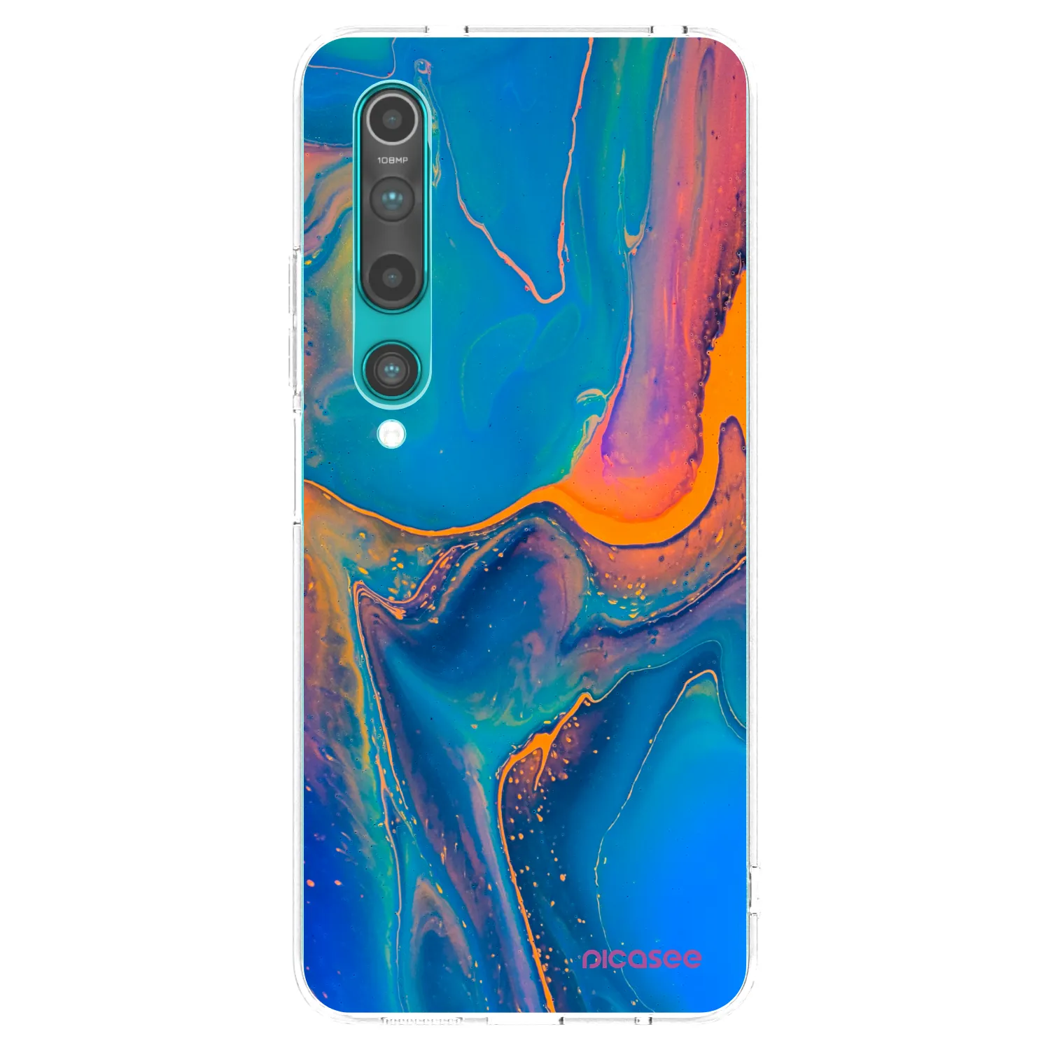 Picasee silikonový průhledný obal pro Xiaomi Mi 10 - Rainbow