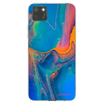 Picasee silikonový průhledný obal pro Huawei Y5P - Rainbow