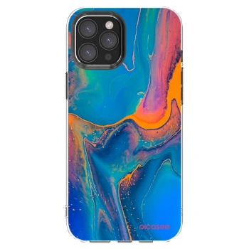 Picasee silikonový průhledný obal pro Apple iPhone 12 Pro Max - Rainbow