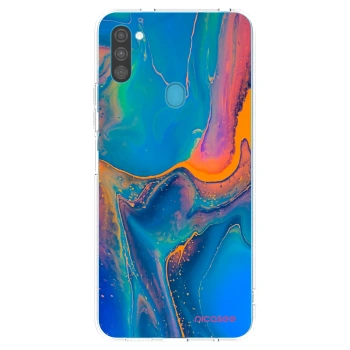 Picasee silikonový průhledný obal pro Samsung Galaxy M11 - Rainbow