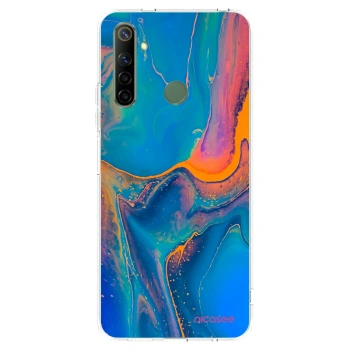 Picasee silikonový průhledný obal pro Realme 6i - Rainbow