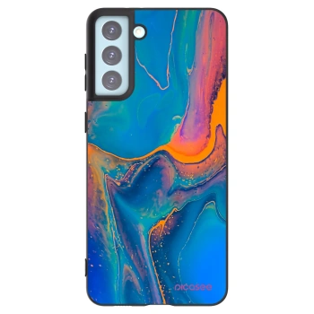Picasee silikonový černý obal pro Samsung Galaxy S21+ 5G G996F - Rainbow