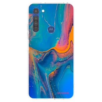 Obal pro Motorola Moto G8 - Rainbow