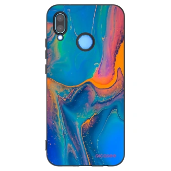 Picasee silikonový černý obal pro Huawei P20 Lite - Rainbow