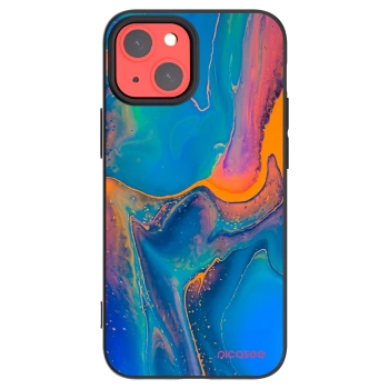 Picasee silikonový černý obal pro Apple iPhone 13 mini - Rainbow