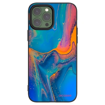 Picasee silikonový černý obal pro Apple iPhone 13 Pro Max - Rainbow