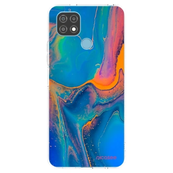 Picasee silikonový průhledný obal pro Realme C21 - Rainbow