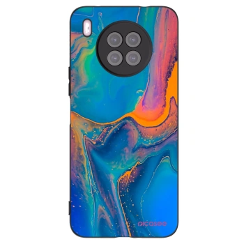 Picasee silikonový černý obal pro Huawei Nova 8i - Rainbow