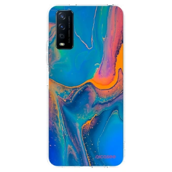 Picasee silikonový průhledný obal pro Vivo Y11s - Rainbow