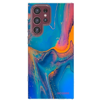 Picasee silikonový průhledný obal pro Samsung Galaxy S22 Ultra 5G - Rainbow