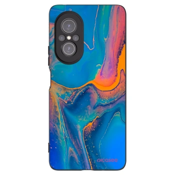 Picasee silikonový černý obal pro Huawei Nova 9 SE - Rainbow