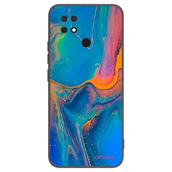 Picasee silikonový černý obal pro Xiaomi Redmi 10C - Rainbow