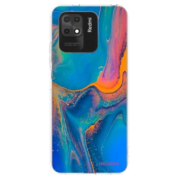 Picasee silikonový průhledný obal pro Xiaomi Redmi 10C - Rainbow