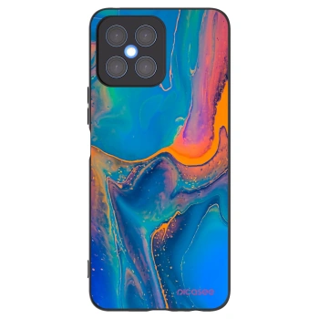 Picasee silikonový černý obal pro Honor X8 4G - Rainbow