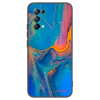 Picasee silikonový černý obal pro OPPO Reno 5 5G - Rainbow