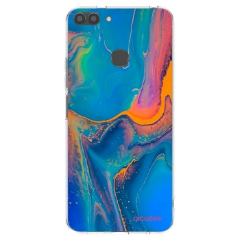 Picasee silikonový průhledný obal pro Huawei P Smart - Rainbow