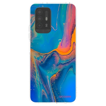 Picasee silikonový průhledný obal pro OPPO A94 5G - Rainbow