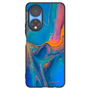 Picasee silikonový černý obal pro Honor X7 - Rainbow