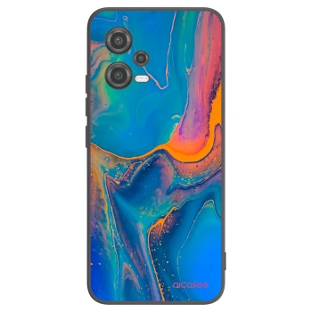 Picasee silikonový černý obal pro Xiaomi Poco X5 - Rainbow